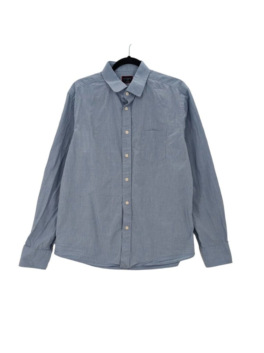 Untuckit Micro Check Button Up Shirt Minimalist Capsule Business Casual Large